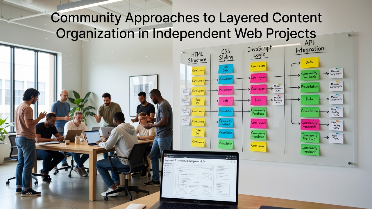 Community Approaches to Layered Content Organization in Independent Web Projects